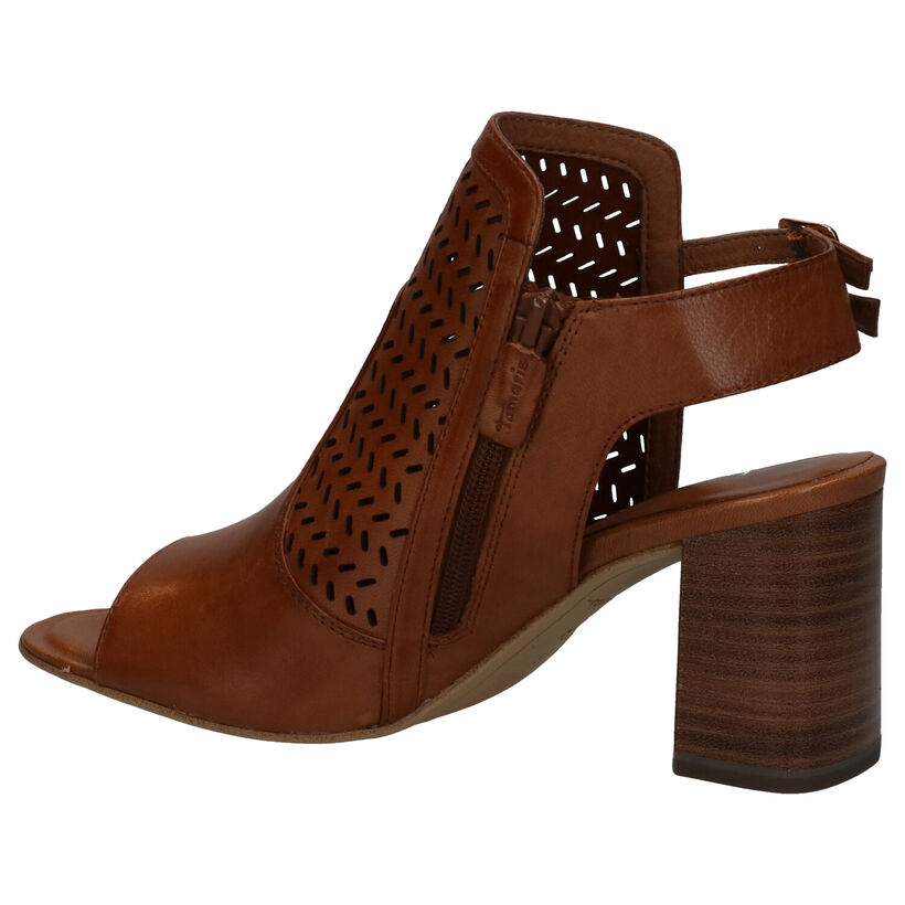 Tamaris Touch it Sandales en Cognac en cuir (269755)