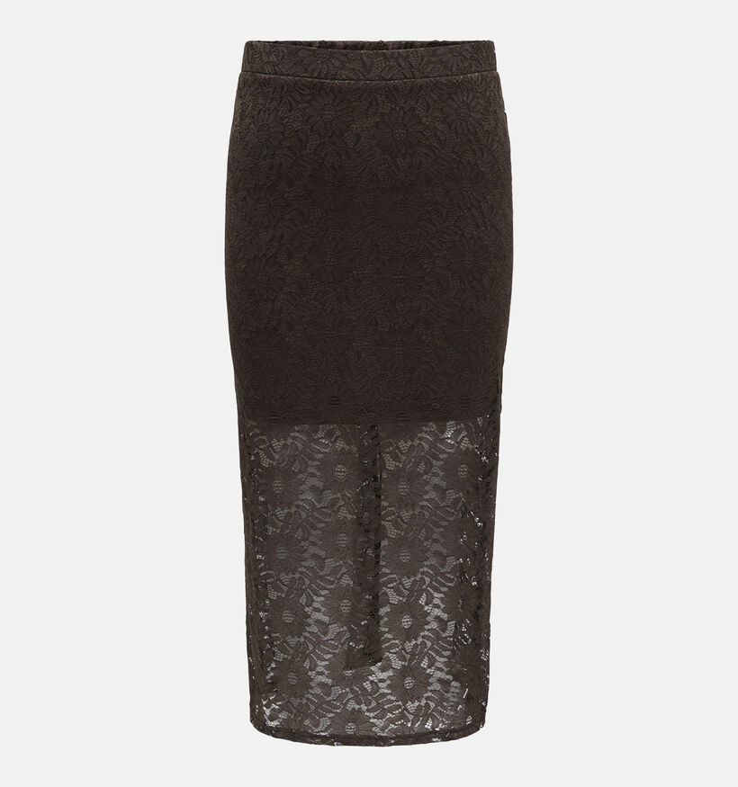 ONLY Carmakoma Carizon Jupe mi-longue en Brun fonc&eacute; pour femmes (381916)