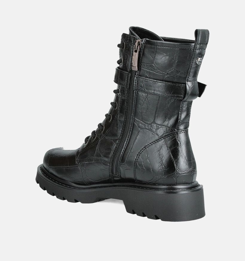 Tamaris Zwarte Veterboots voor dames (362749)