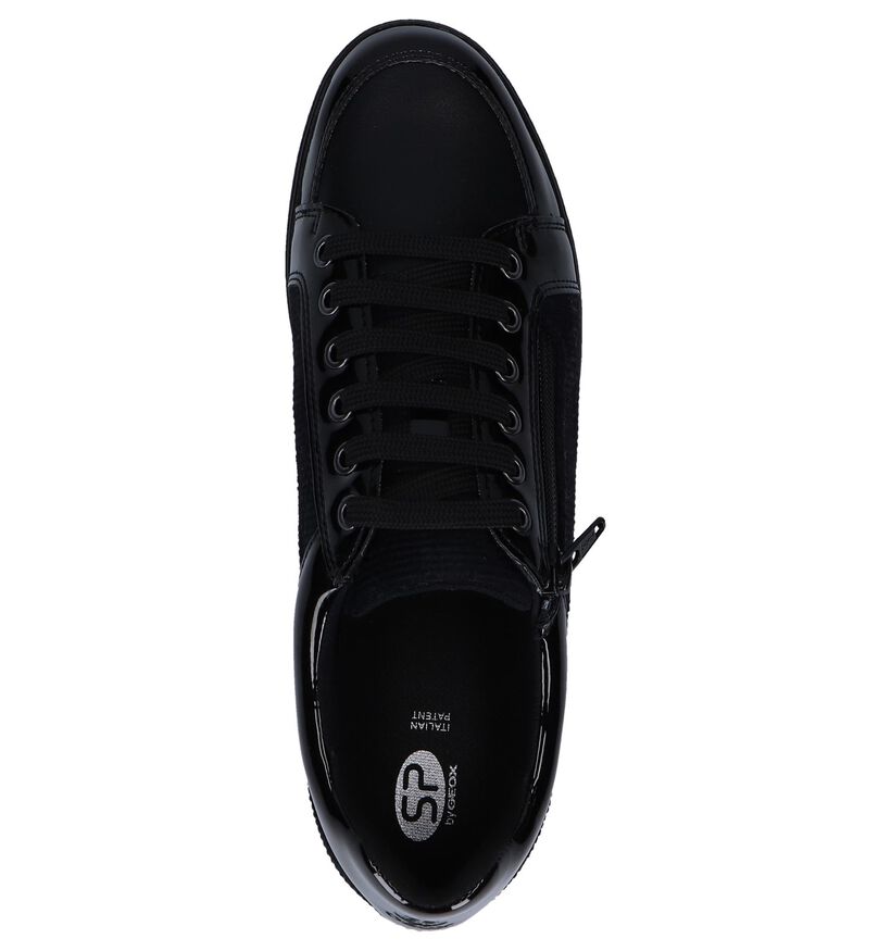Geoxs Nihal Baskets en Noir en simili cuir (251592)