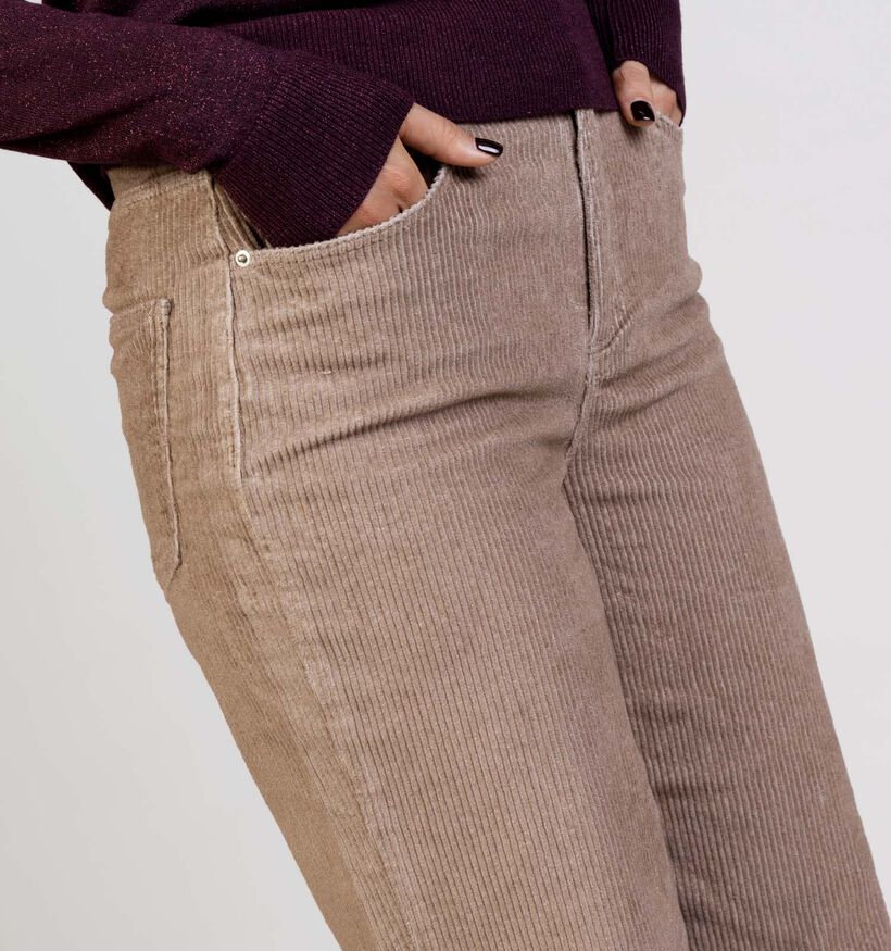 Vero Moda Tessa Corduroy Lichtbruine Broek L34 voor dames (364547)