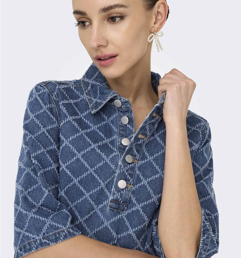 JDY Jurk met Korte Mouwen in Blauwe Jeans voor dames (359944)