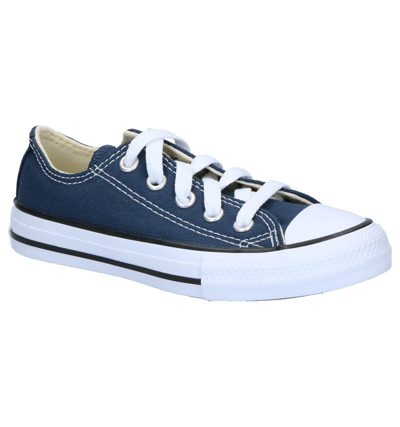 Converse Chuck Taylor All Star OX Baskets en Bleu en textile (266024)