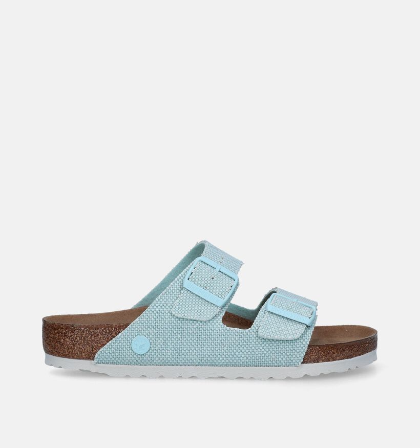 Birkenstock Arizona Rivet Logo Textile Nu-pieds en Vert pour femmes (338039)