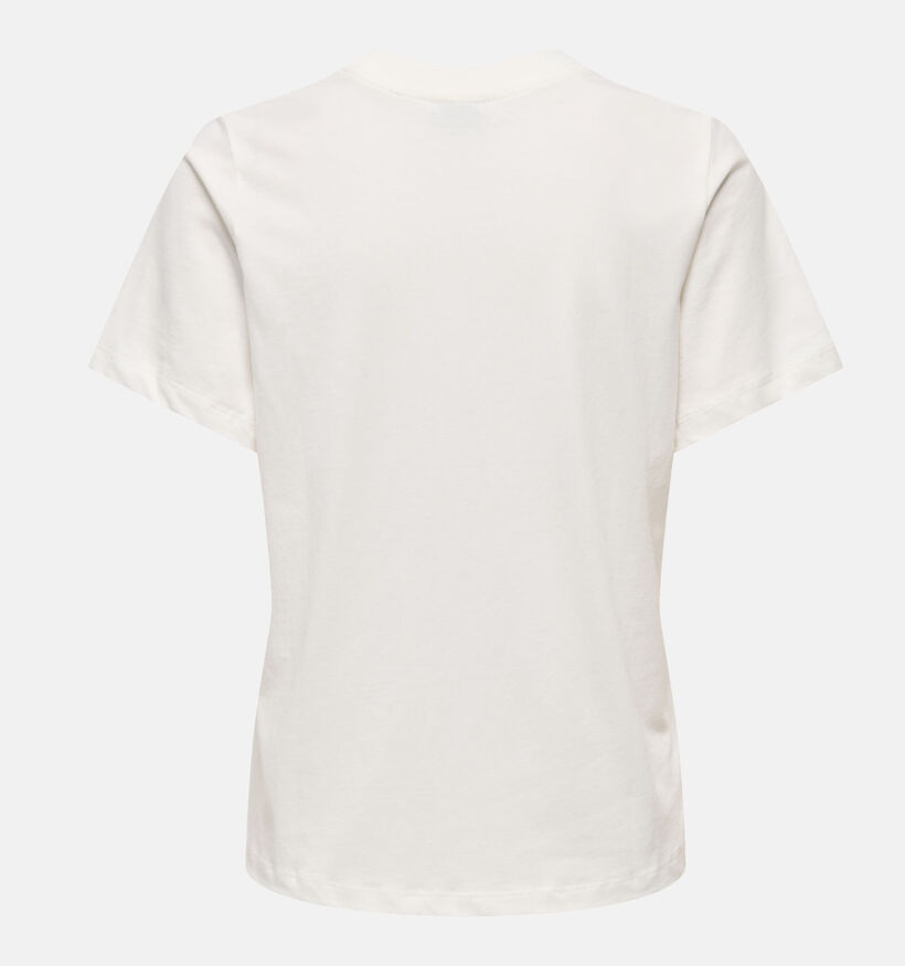 JDY Pisa Lemon Witte T-shirt voor dames (374851)