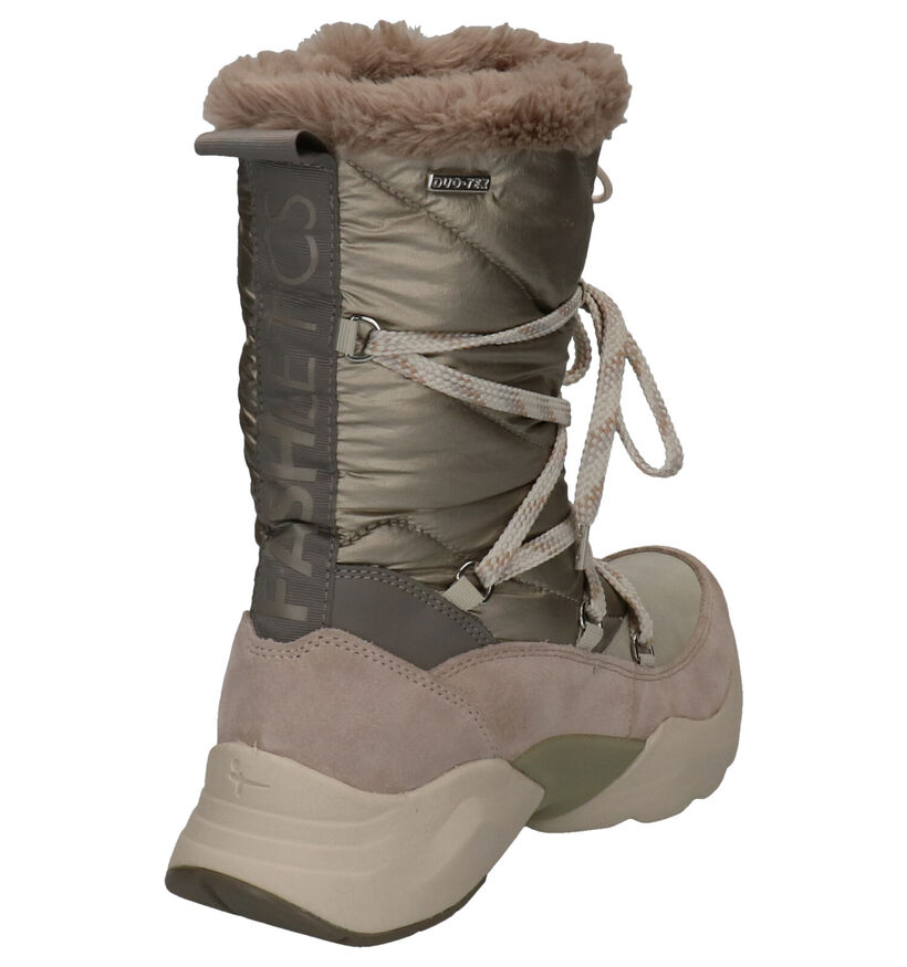 Tamaris Fashletics Beige Snowboots in daim (257103)