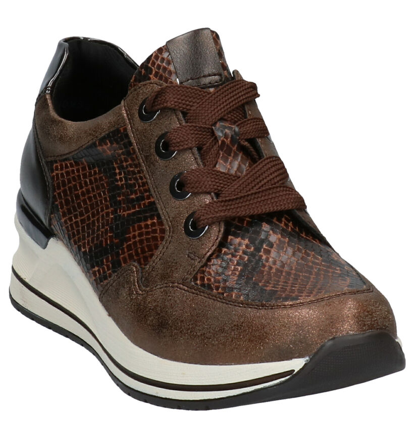 Remonte Baskets casual en Bronze en simili cuir (277639)