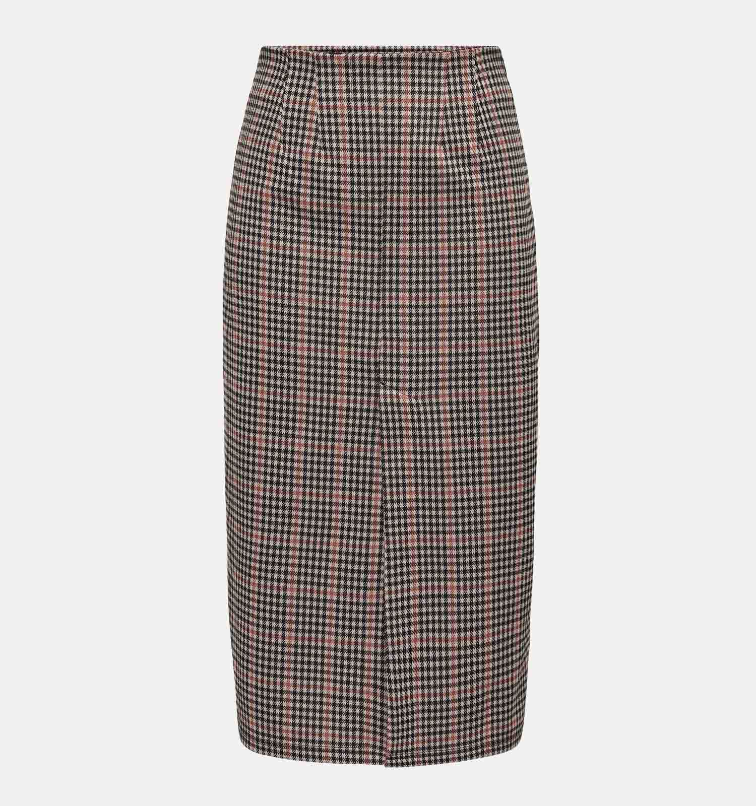 Lange geruite rok on sale