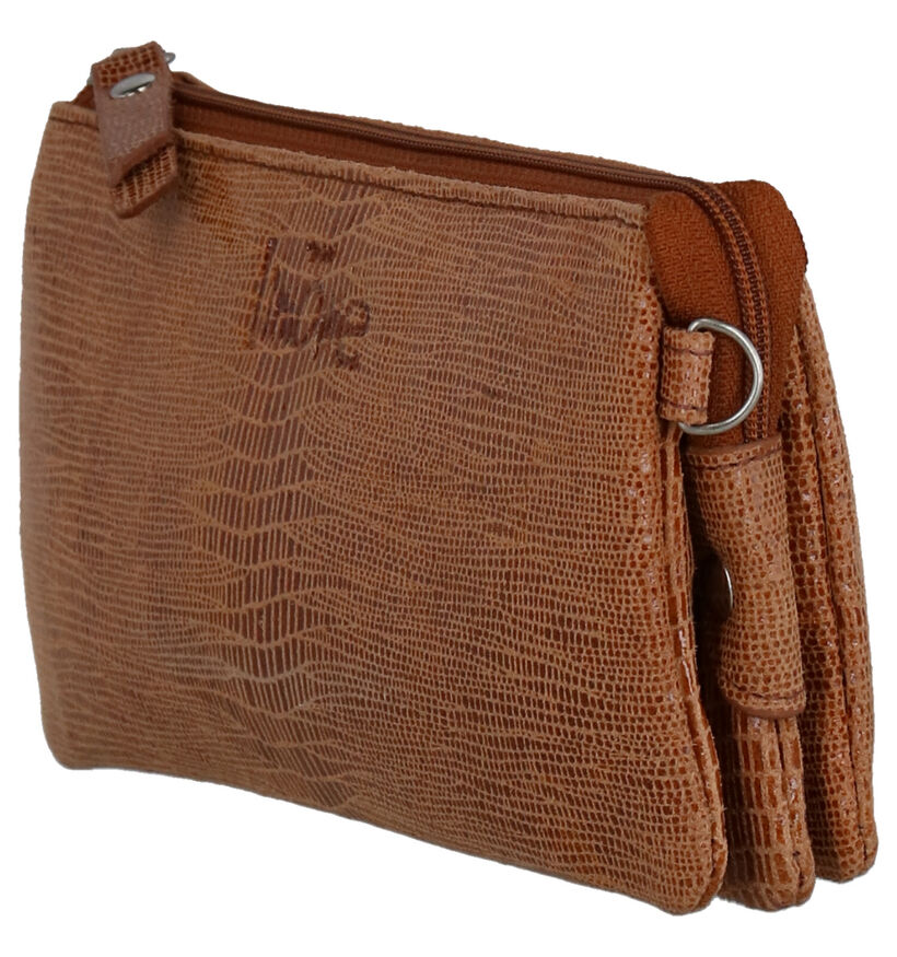 Via Limone Lizard Zwart Crossbody Tasje in nubuck (270746)