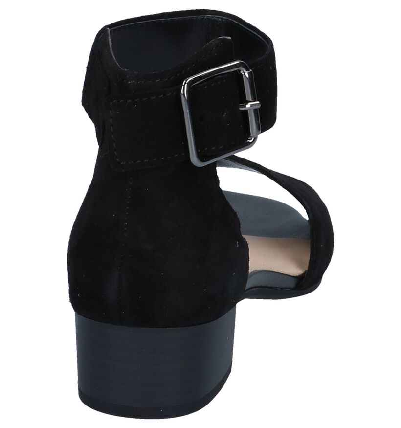 Best Fitting Sandales à talons en Noir en daim (248485)
