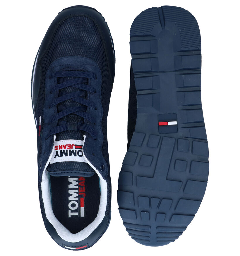 Tommy Jeans Chaussures basses en Bleu foncé en simili cuir (285317)