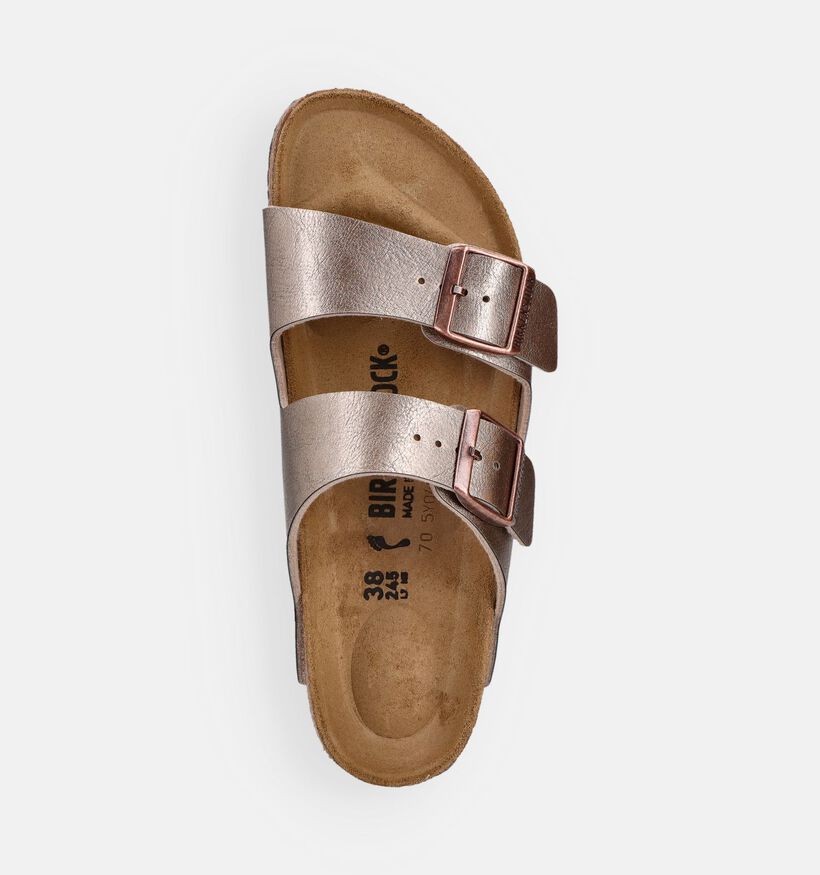 Birkenstock Arizona Graceful Taupe Bronzen Slippers voor dames (373247)