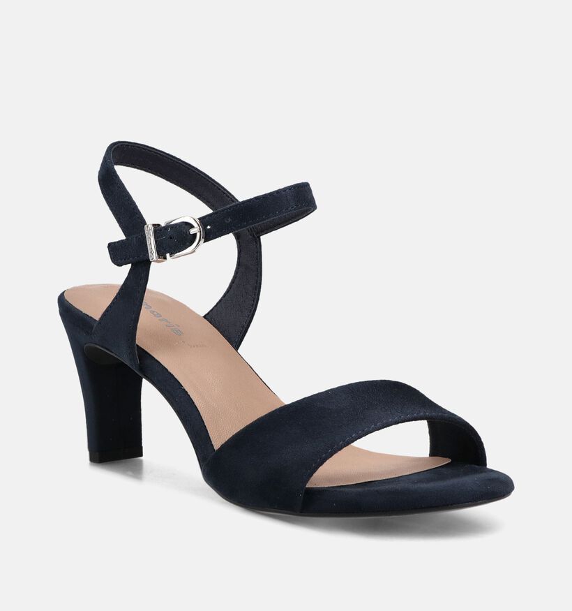 Tamaris Donkerblauwe Sandalen op hak voor dames (371690)