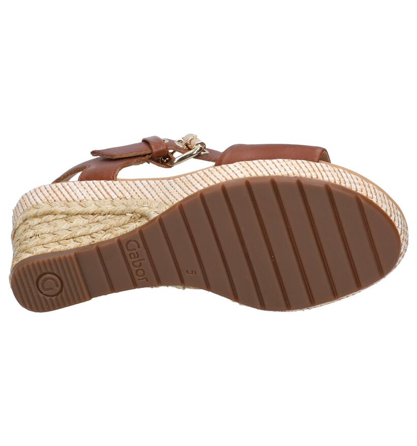 Gabor Cognac Sandalen in leer (271750)