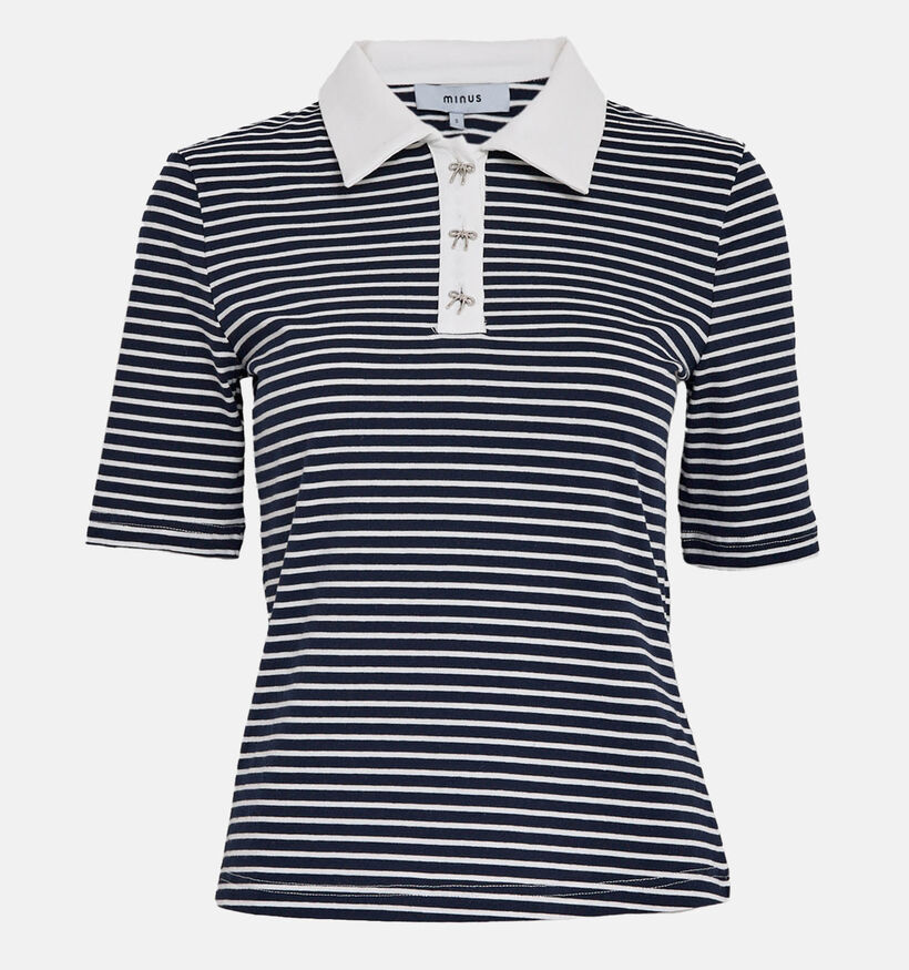 Minus Malle Donkerblauwe Polo T-shirt voor dames (371810)