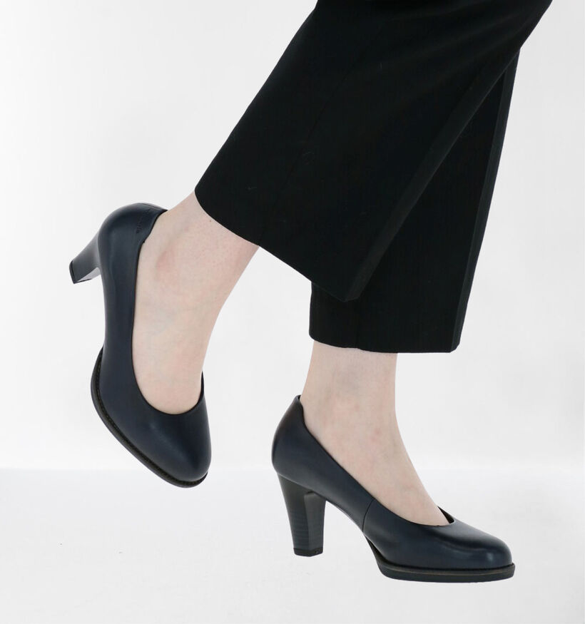 Tamaris TOUCH it Blauwe Pumps in nubuck (280727)