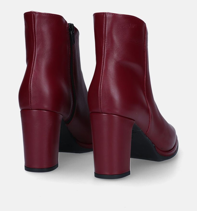 Wonders Bottines à talons en Bordeaux pour femmes (331822)