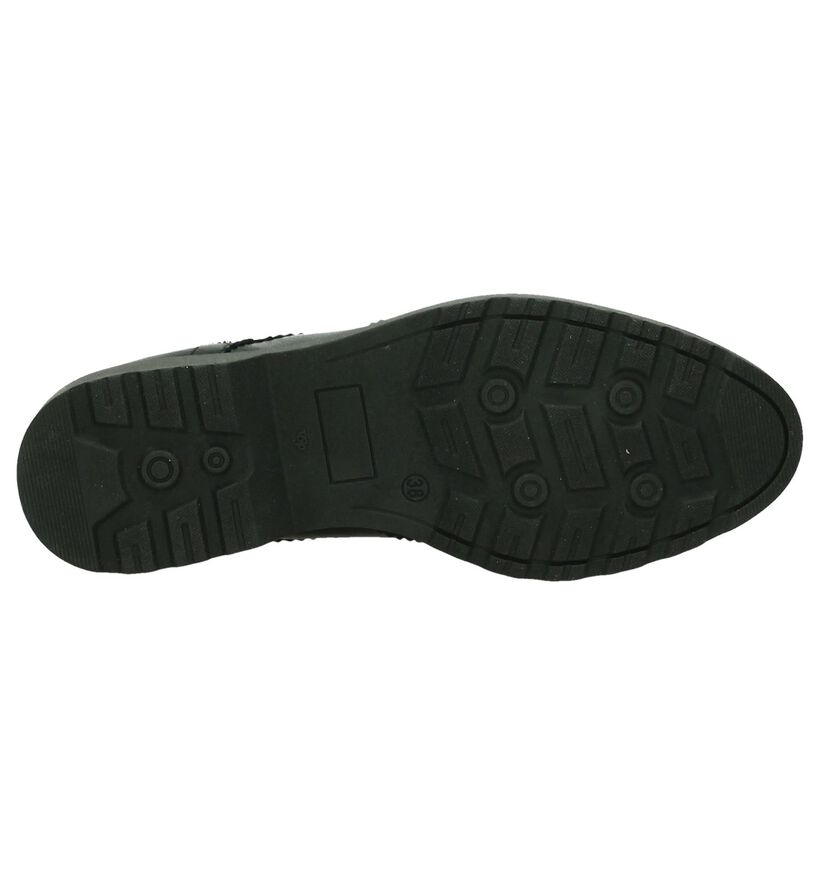 Omnio Chaussures à lacets en Noir en cuir (194136)