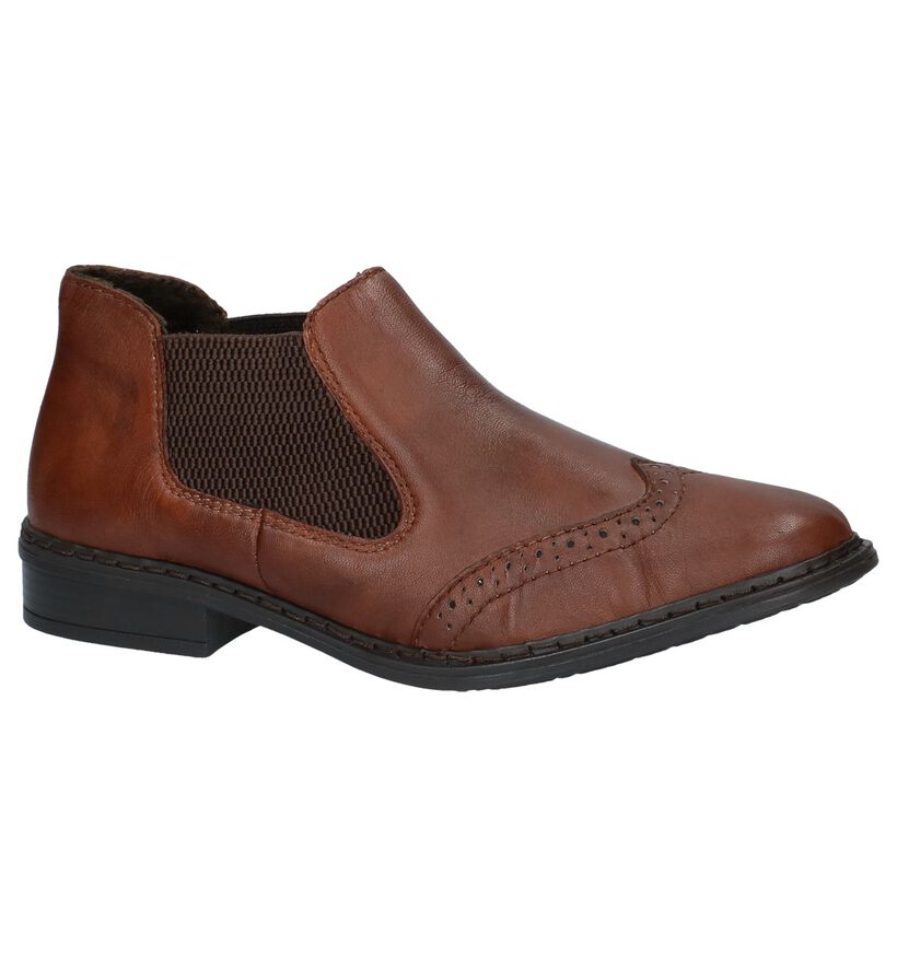 Rieker Chaussures slip-on en Cognac en cuir (241054)