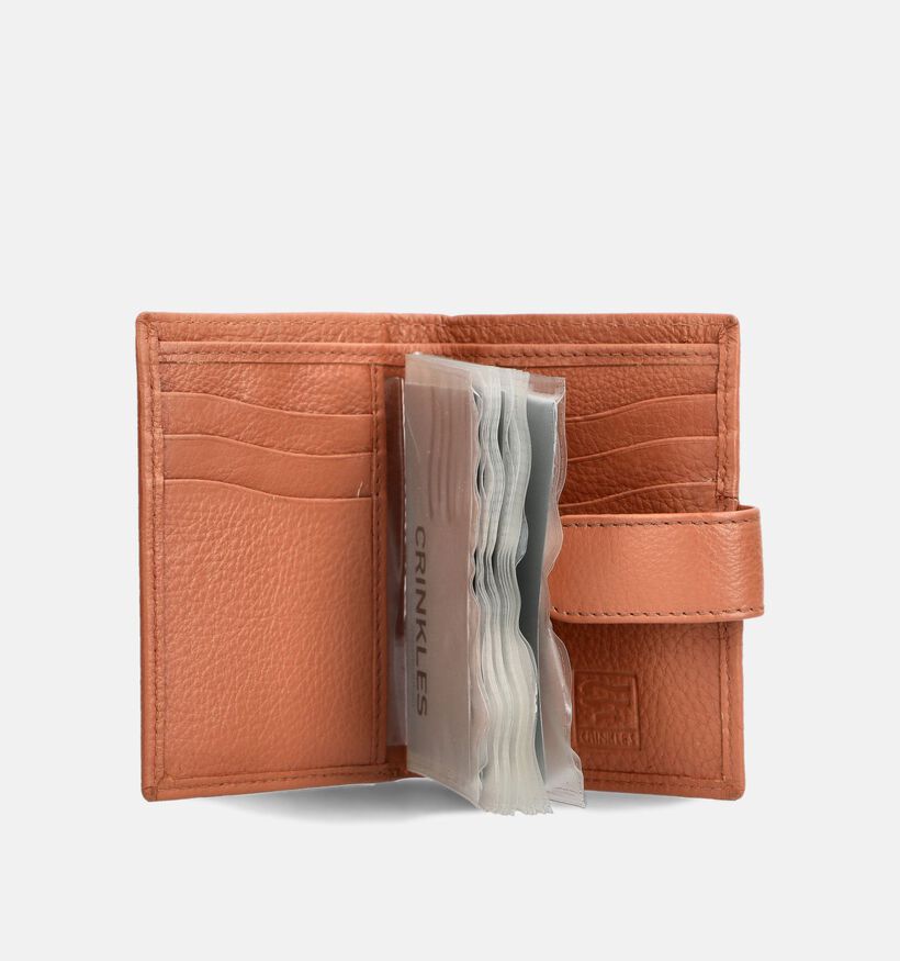 Crinkles Cognac Kaartenhouder voor dames (375957)