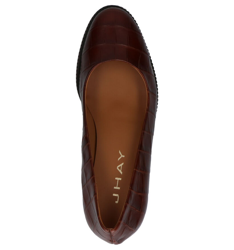 JHay Escarpins classique en Cognac en cuir (259701)