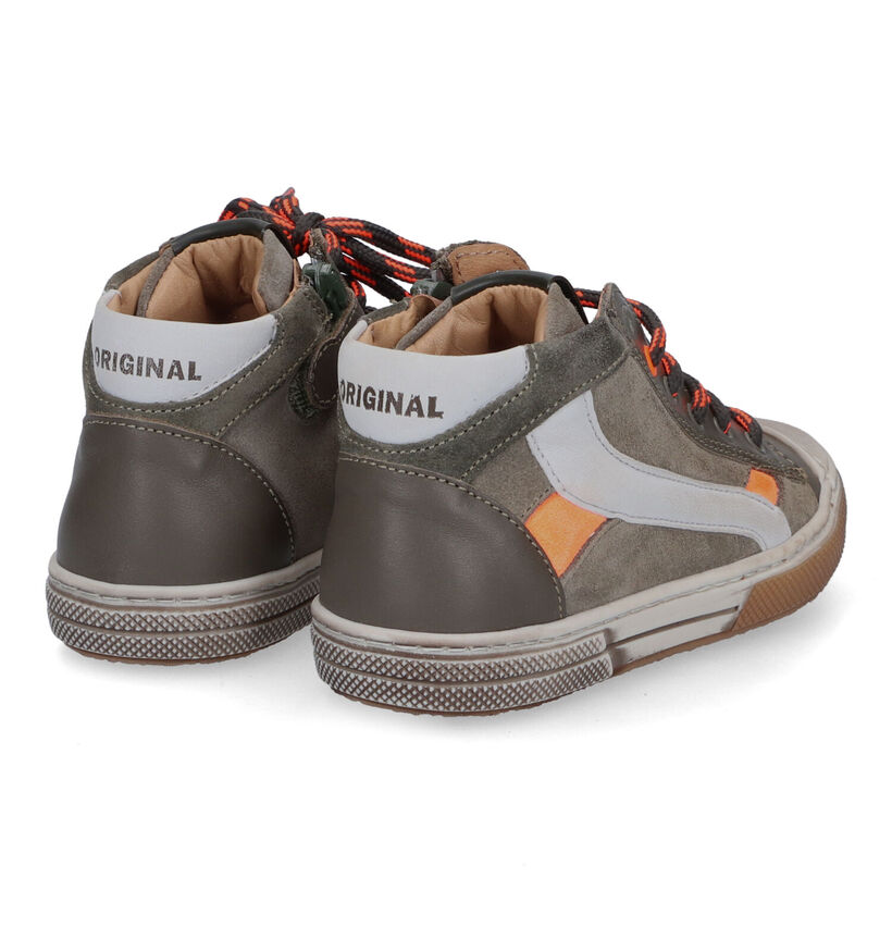 STONES and BONES Raspo Chaussures hautes en Taupe pour garçons (313871) - pour semelles orthopédiques