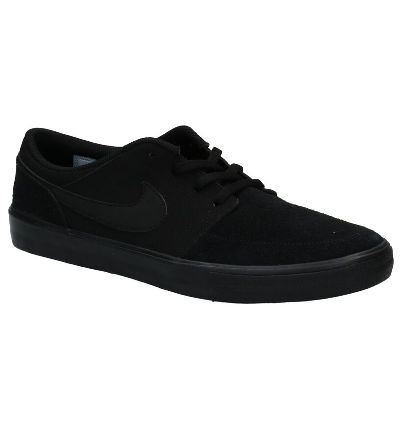 Nike SB Portmore II Solar Kaki Sneakers in daim (261693)