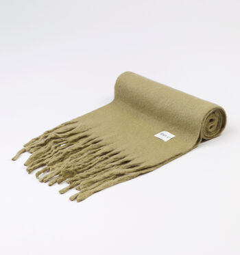 Dolce C. Sjaals Zwart/Geel/Bruin/Groen/Grijs