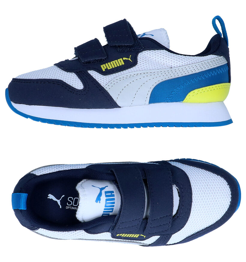 Puma R78 V Baskets en Bleu pour filles, garçons (318752)