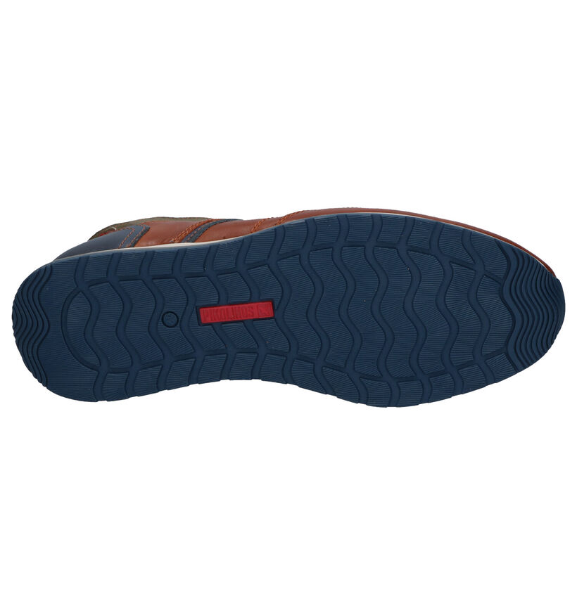 Pikolinos Blauwe Veterschoenen in leer (299926)