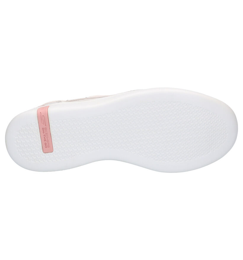 Skechers Chaussures bateau en Beige clair en textile (272740)