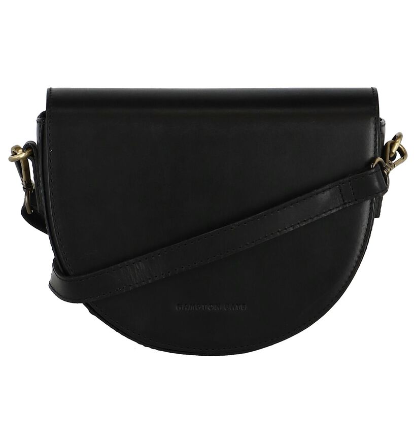 Zwarte Crossbody Tas met Afneembare Riem Hampton Bays in leer (239037)
