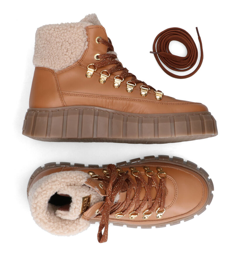 Scapa Ecru Sneakers voor dames (317182) - geschikt voor steunzolen