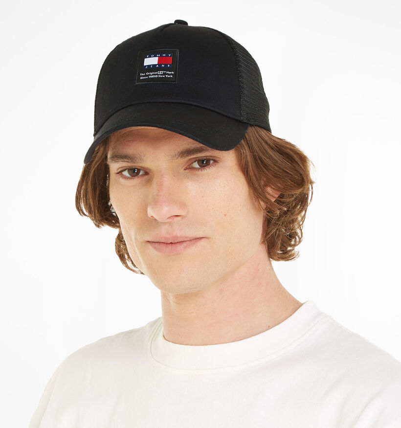 Tommy Hilfiger Modern Patch Trucker Cap Casquette en Noir pour hommes (336662)