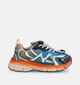 Naturino Wave Baskets basses en Bleu/Multi pour gar&ccedil;ons (380172) - pour semelles orthop&eacute;diques