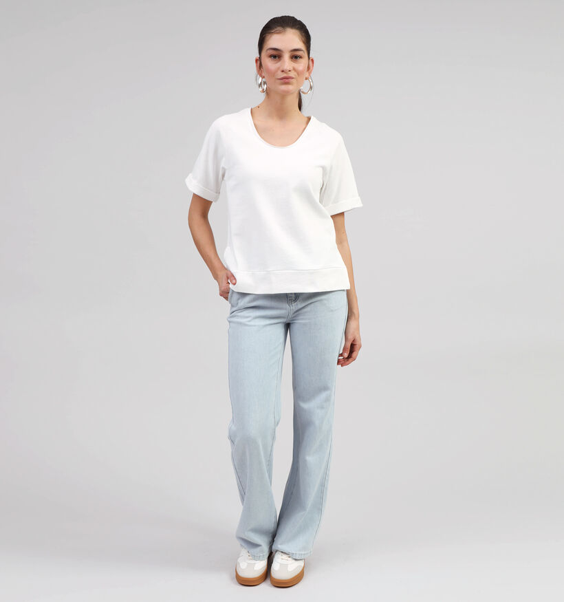 Rue Mazarine Smile T-shirt en Écru pour femmes (357925)