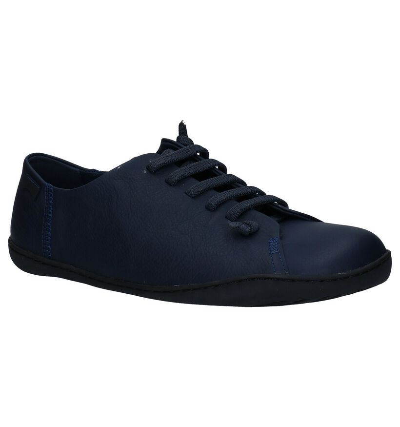 Camper Chaussures slip-on en Bleu foncé en cuir (282112)