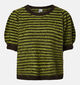 Pieces Ada Pull en Vert/Noir pour femmes (382089)