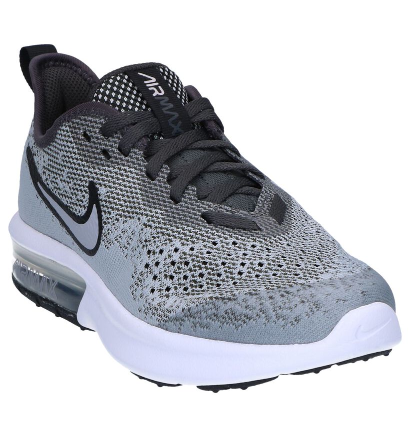 Nike Air Max Baskets basses en Gris en textile (249817)