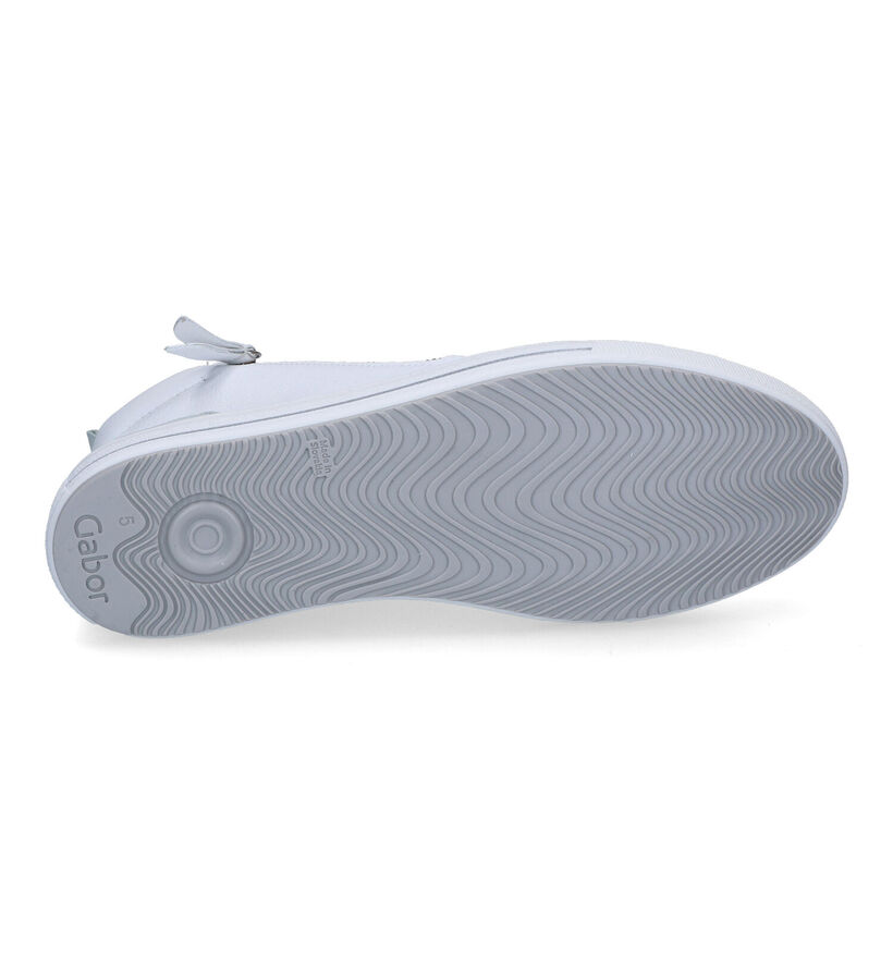Gabor OptiFit Witte Hoge Sneakers voor dames (306119) - geschikt voor steunzolen