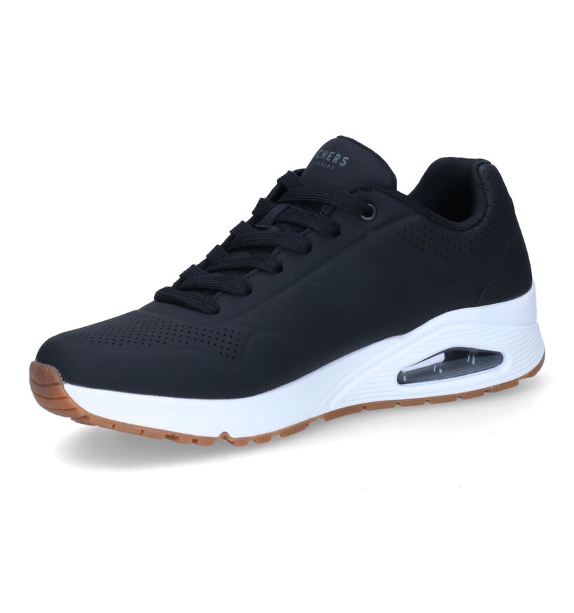 Skechers Uno Stand On Air Zwarte Sneakers voor heren (350318) - geschikt voor steunzolen