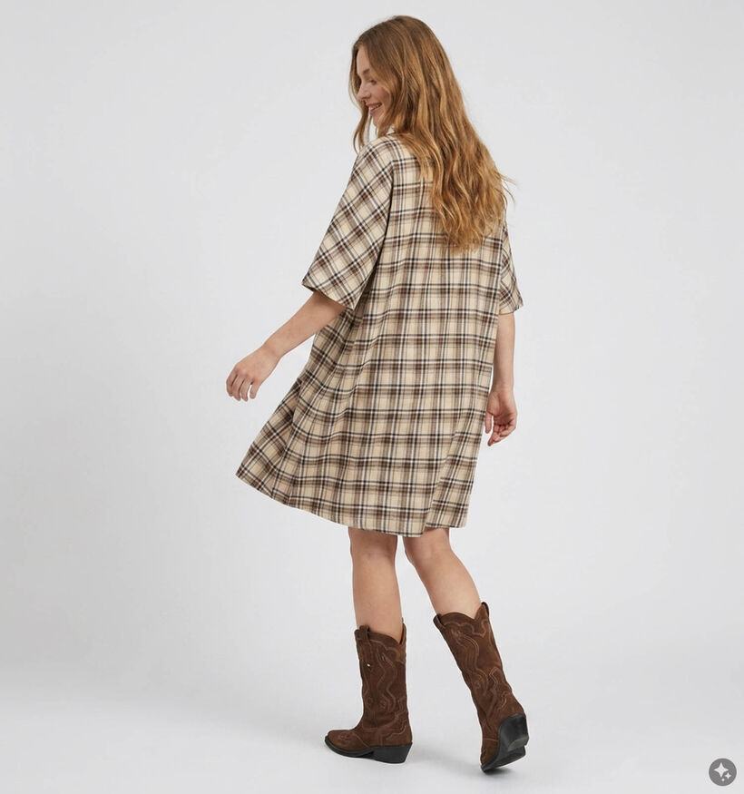 Vila Myra Bruine Midi Kleedje voor dames (382054)
