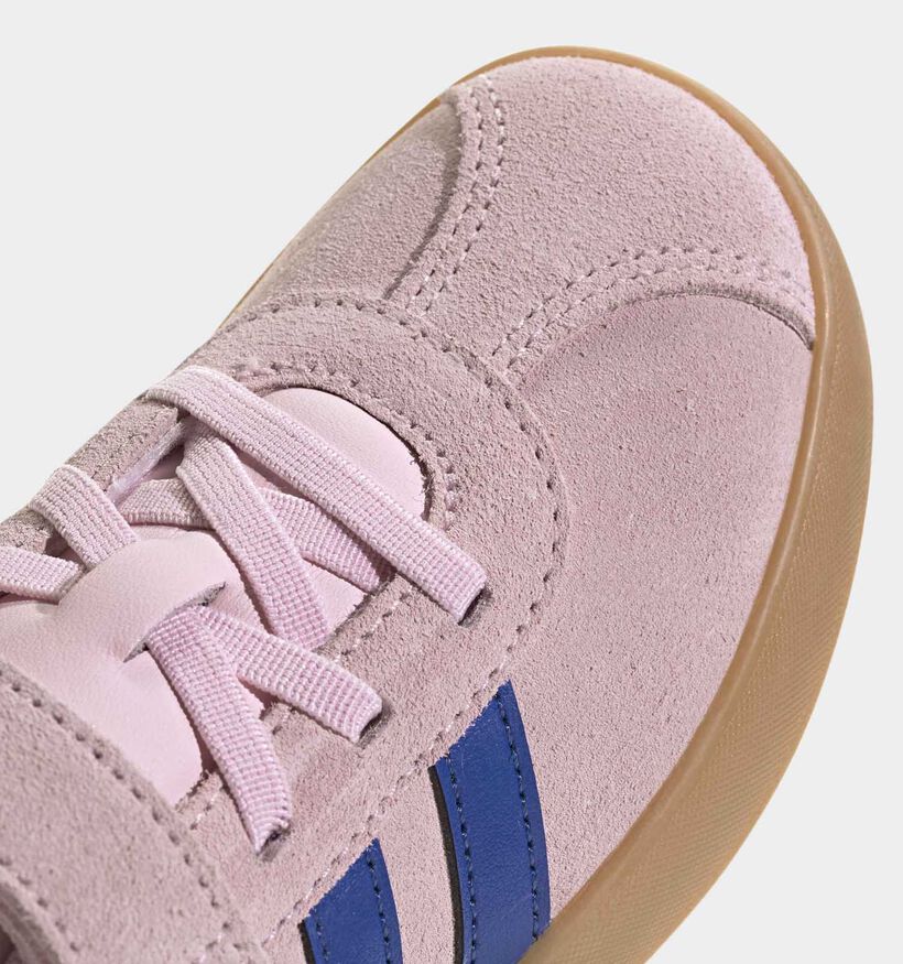 adidas VL Court 3.0 Roze/Blauwe Sneakers voor meisjes (372829) - geschikt voor steunzolen
