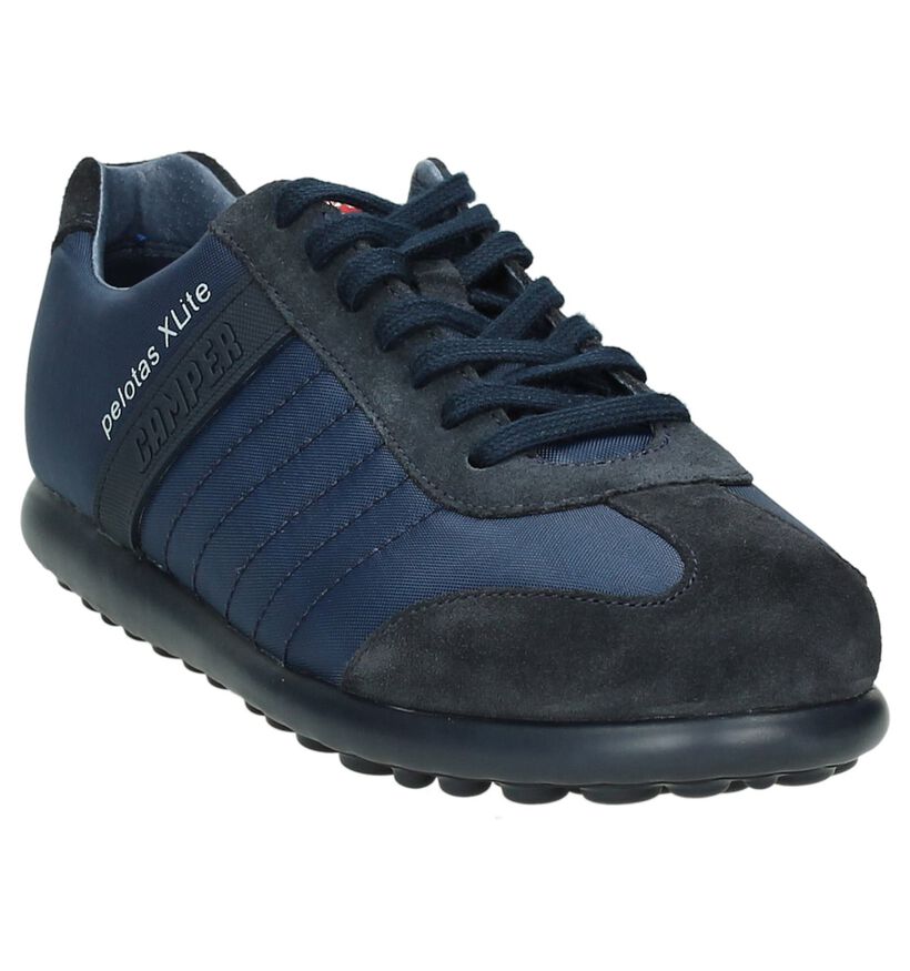 Camper Chaussures basses en Bleu foncé en cuir (168854)