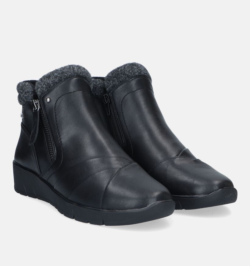 Jana Bottines plates en Noir pour femmes (344498)
