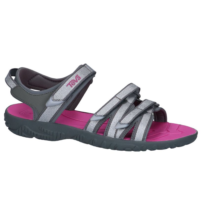 Teva Tirra Sandales en Argent en textile (273053)