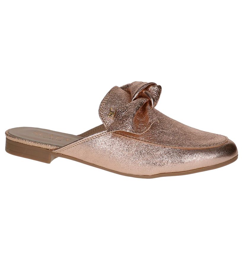 Scapa Nu-pieds à talons en Or rose en cuir (215501)
