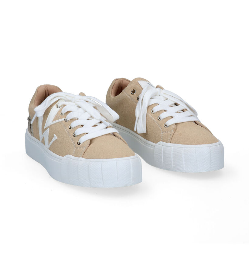 Vanessa Wu Zwarte Veterschoenen voor dames (303367) - geschikt voor steunzolen