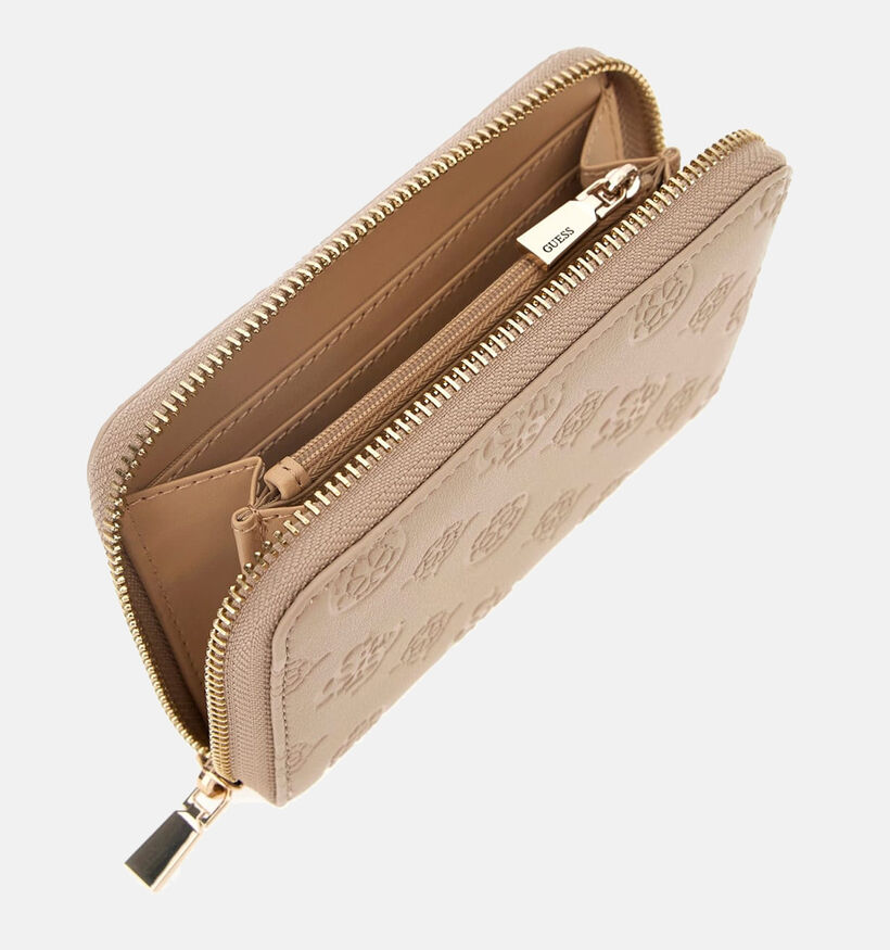 Guess Porte-monnaies zippé en Noir Guess Porte-monnaies zippé en Taupe pour femmes (360053)