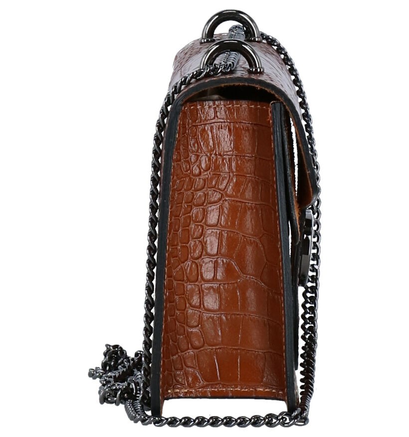 Charm Sac porté croisé en Cognac en simili cuir (275636)